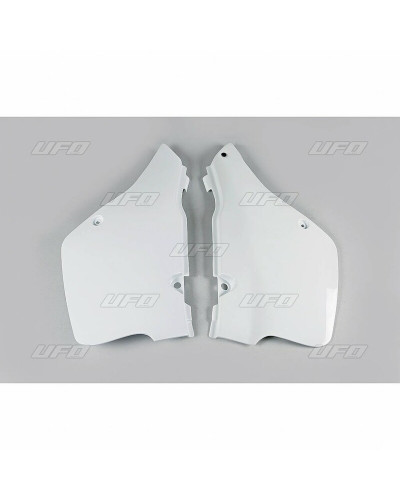 Plaque Course Moto UFO Plaques latérales UFO blanc Suzuki RM125