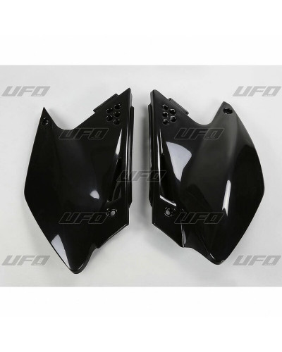 Plaque Course Moto UFO Plaques latérales UFO noir Kawasaki KX250F