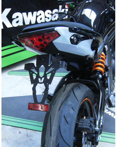 Support Plaque Immatriculation Moto V PARTS Support de plaque V PARTS noir Kawasaki ER6