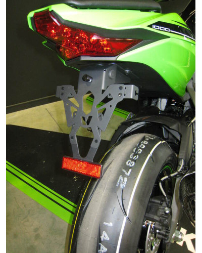 Support Plaque Immatriculation Moto V PARTS Support de plaque V PARTS noir Kawasaki ZX10R