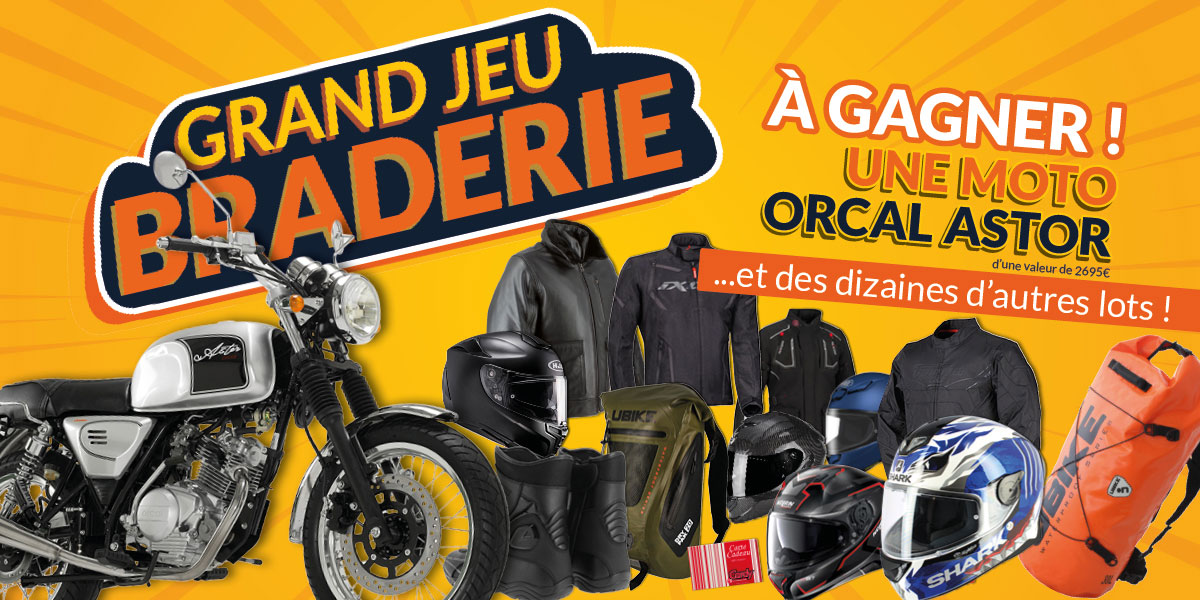 Grand Jeu Braderie Cardy : tentez de gagner une moto et des dizaines d'autres lots !