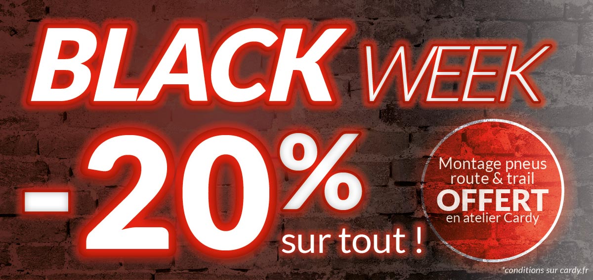 Black Week Cardy : -20% sur tout et montage de pneus offert !