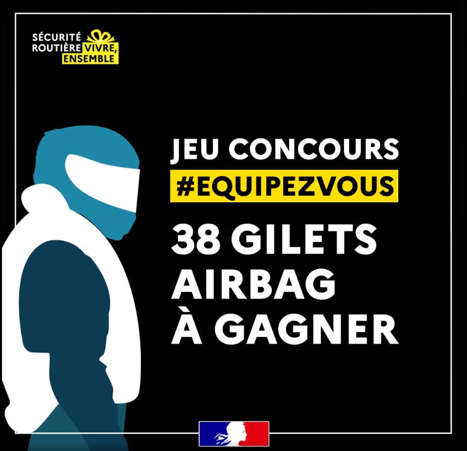 Jeu concours : des airbags moto à gagner avec la sécurité routière