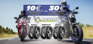 Promo Michelin Road 6 et Michelin Road 5