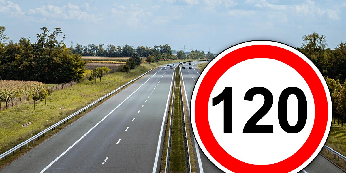 Vitesse limitée à 120 km/h sur autoroute