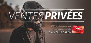 Ventes privées réservées aux possesseurs de la carte Club Cardy. Jusqu'à -50% sur une sélection d'articles.