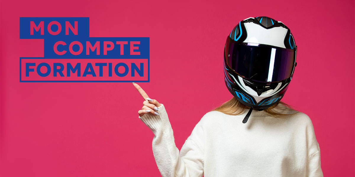 Le permis moto peut être financé grâce au CPF (Compte Professionnel de Formation)
