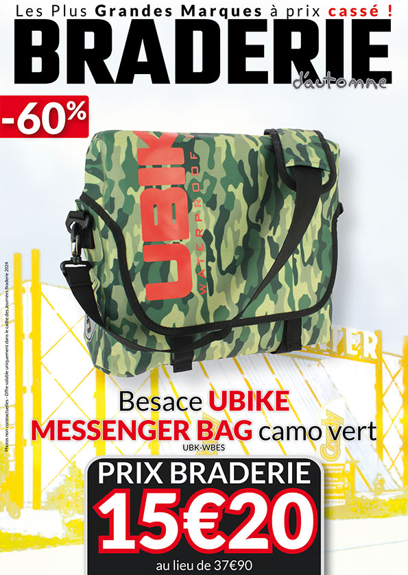 Besace UBike Messenger Bag à -60% 15,20€ au lieu de 37,90€
