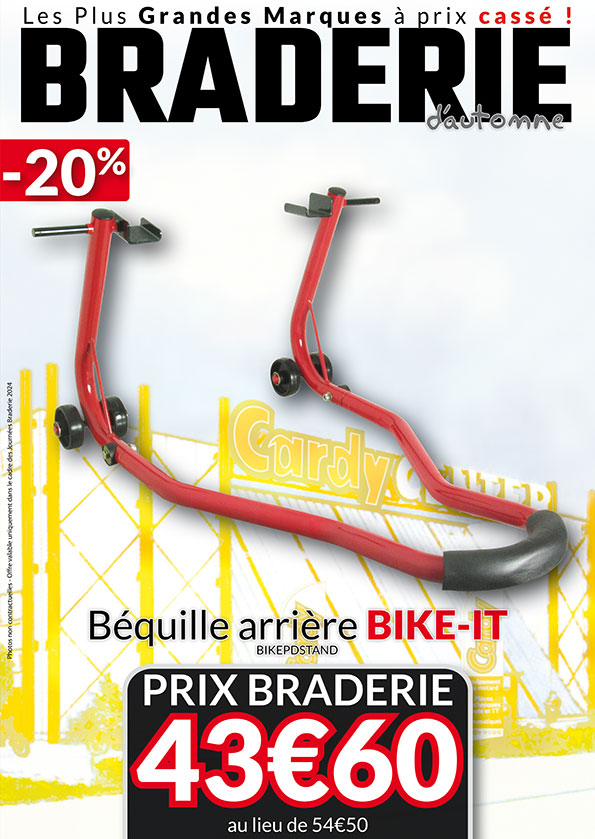 Béquille arrière Bike-IT -20% 43,60€ au lieu de 54,50€