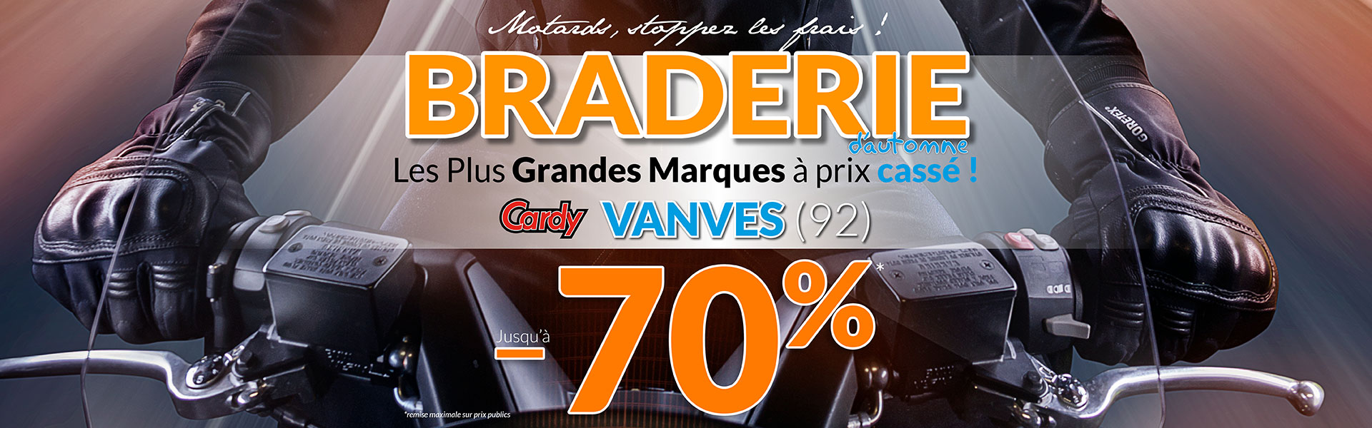 Profitez de remises sur vos pièces techniques pendant la Braderie Cardy Vanves