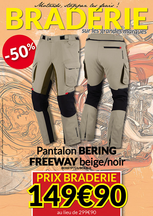 -50% Pantalon Bering Freeway à 149€90 au lieu de 299€90