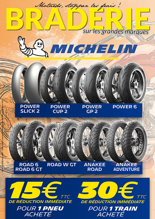 Michelin -15€ par pneu