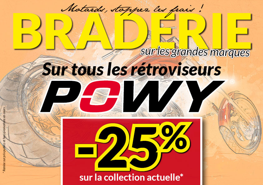 -25% sur les rétroviseurs Powy