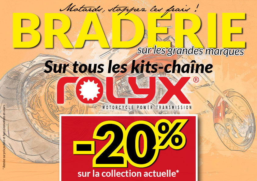 -20% sur tous les kits chaine Rolyx