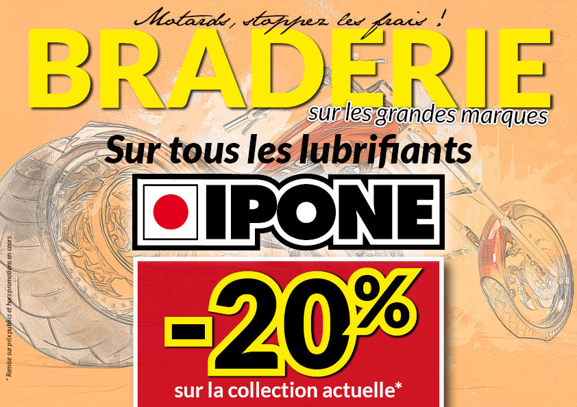-20% sur les lubrifiants IPONE