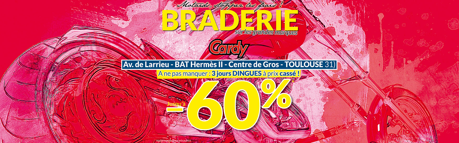 Profitez de remises sur vos pièces techniques pendant la Braderie Cardy Toulouse