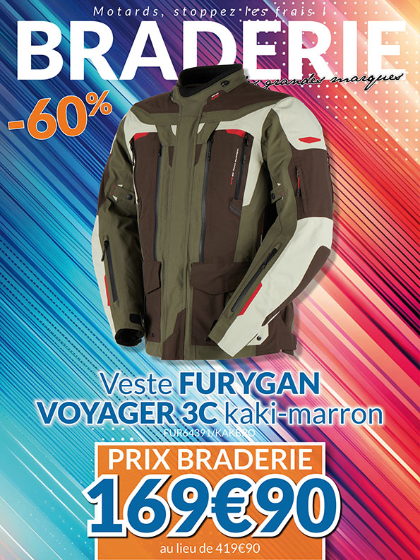 -60% Veste Furygan Voyager 3C à 169€90 au lieu de 419€90