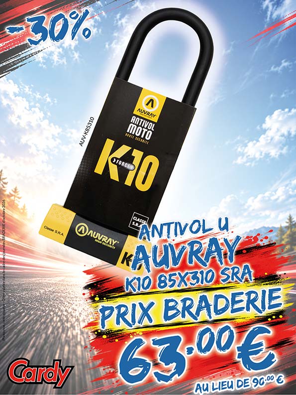 -30% Antivol U Auvray K10 85x310 SRA à 63€ au lieu de 90€
