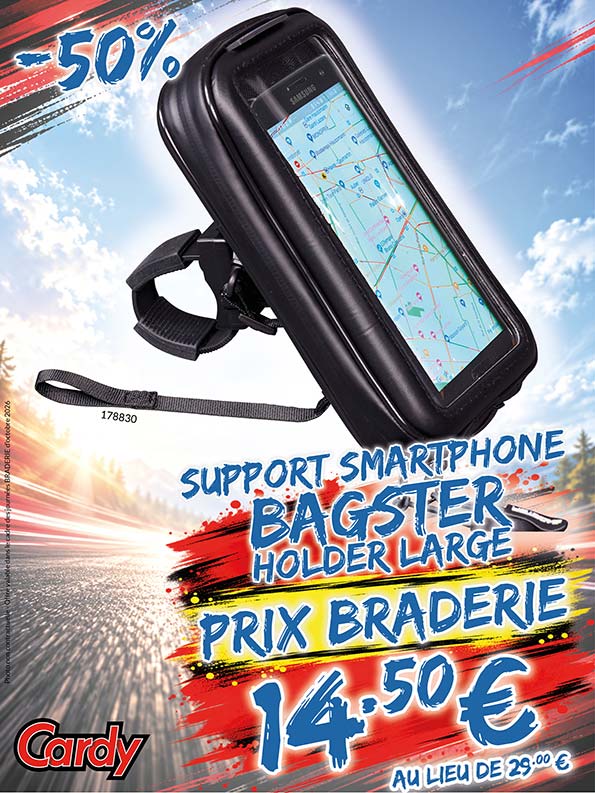 -50% Support Smartphone Bagster Holder Large à 14€50 au lieu de 29€