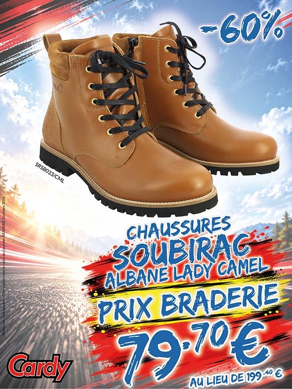-60% Chaussures Soubirac Albane Lady à 79€70 au lieu de 199€40