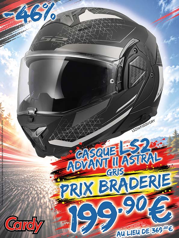 -46% Casque LS2 Advant II Astral à 199€90 au lieu de 369€