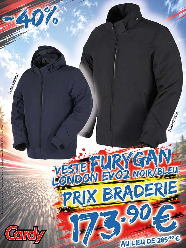 -40% Veste Furygan London Evo 2 à 173€90 au lieu de 289€90