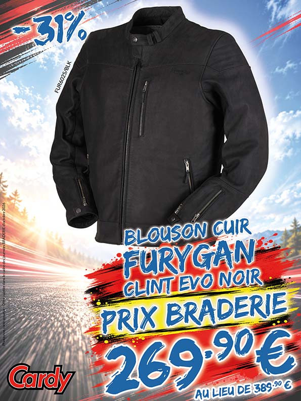 -31% Blouson cuir Furygan Clint Evo à 269€90 au lieu de 389€90