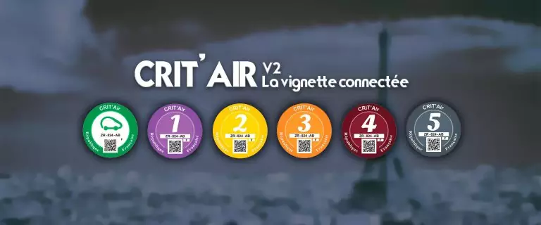 Nouvelle vignette Crit'Air connectée