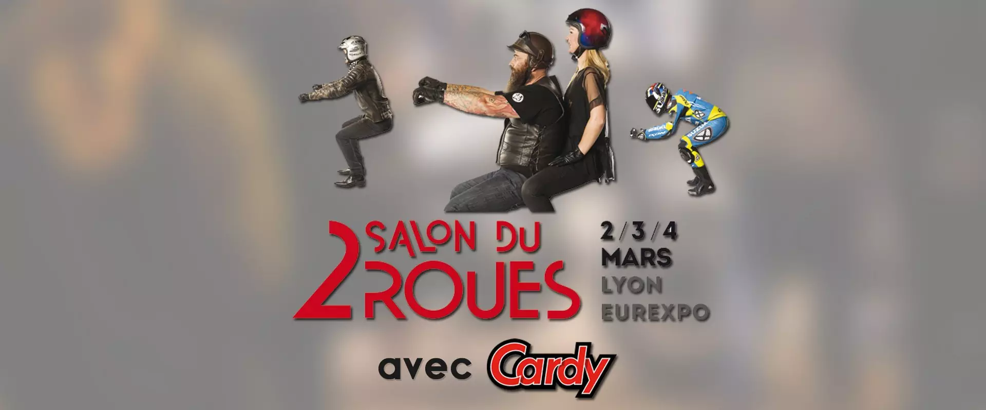 cardy au salon du 2 roues