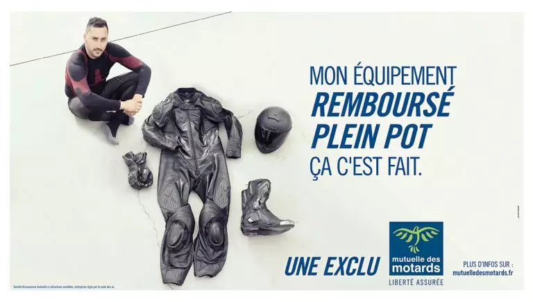 Votre équipement moto remboursé en cas d'accident