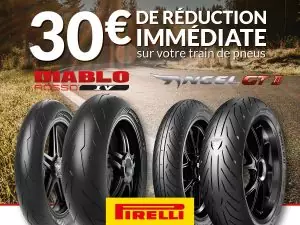 pneus pirelli : 30€ remboursés pour l'achat d'un train de diablo rosso iv ou angel gt ii