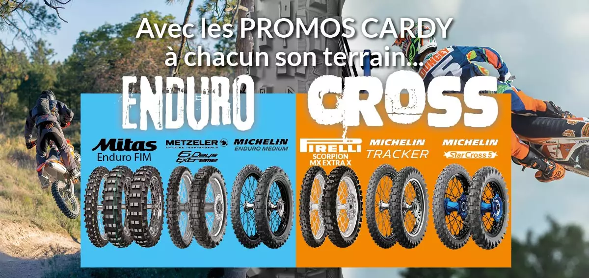 Pneus cross et enduro à prix promo
