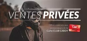 Ventes privées réservées aux possesseurs de la carte Club Cardy. Jusqu'à -50% sur une sélection d'articles.