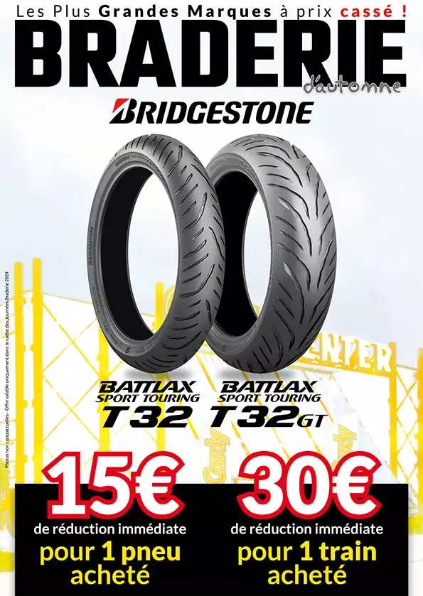 30€ remboursés par train de Bridgestone T32
