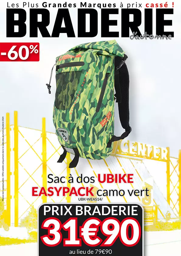 Sac à dos UBike Easypack à -60% 31,90€ au lieu de 79,90€