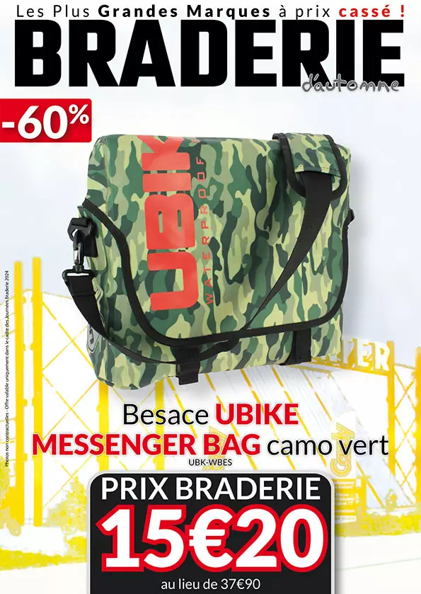 Besace UBike Messenger Bag à -60% 15,20€ au lieu de 37,90€