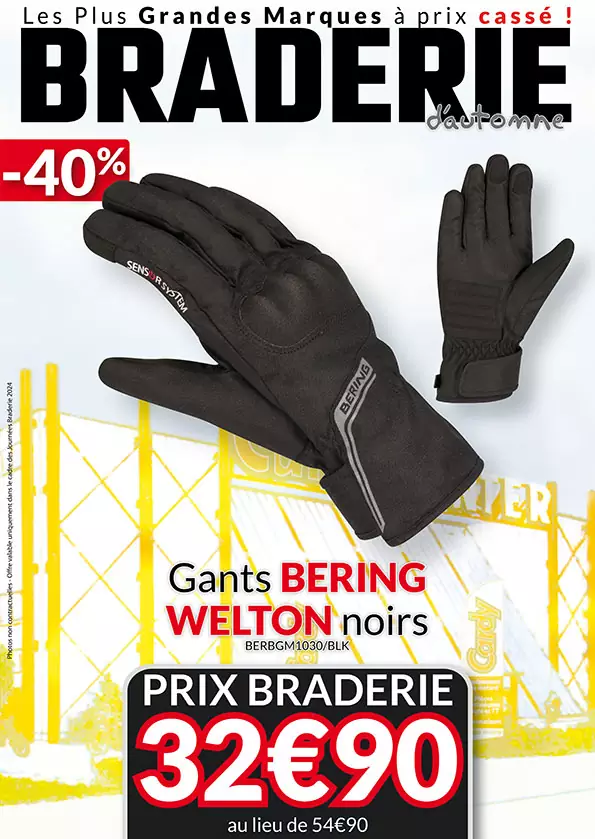 Gants Bering Welton à -40% 32,90€ au lieu de 54,90€