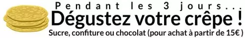 Crêpe offerte !