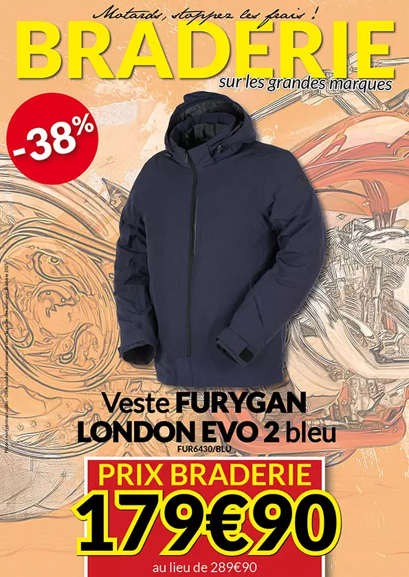 -38% Veste Furygan London Evo 2 à 179€90 au lieu de 289€90