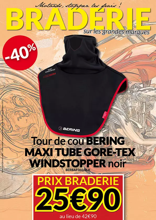 -40% Tour de cou Bering Maxi tube Gore-Tex Windstopper à 25€90 au lieu de 42€90