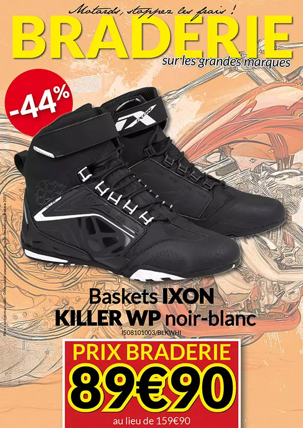 -44% Baskets Ixon Killer WP à 89€90 au lieu de 159€90
