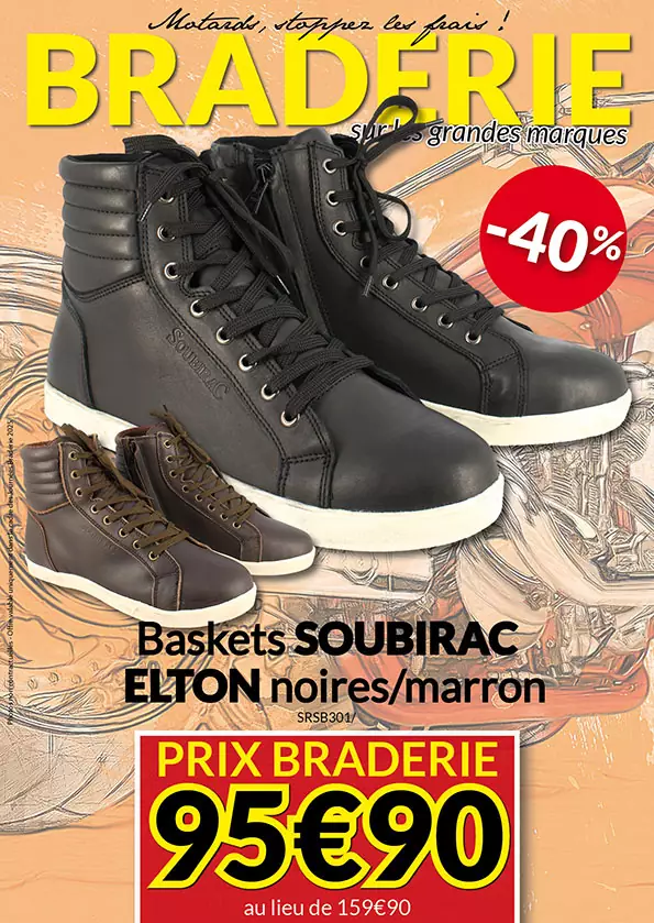 -40% Baskets Soubirac Elton à 95€90 au lieu de 159€90