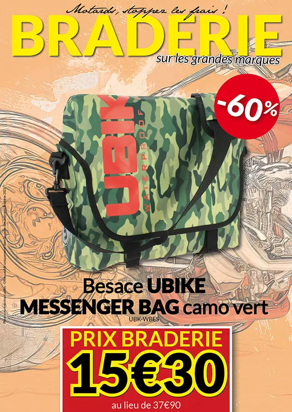 -60% Besace UBike Messenger Bag à 15€30 au lieu de 37€90