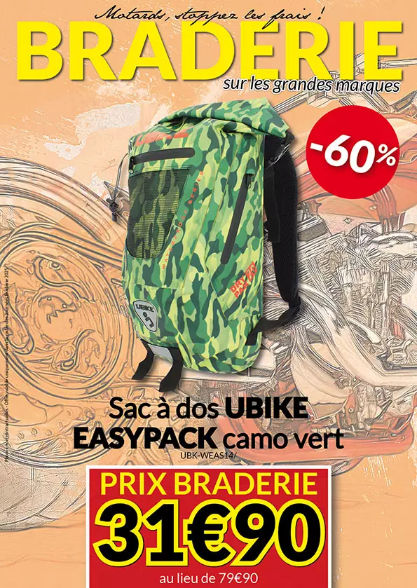 -60% Sac à dos UBike Easypack à 31€90 au lieu de 79€90