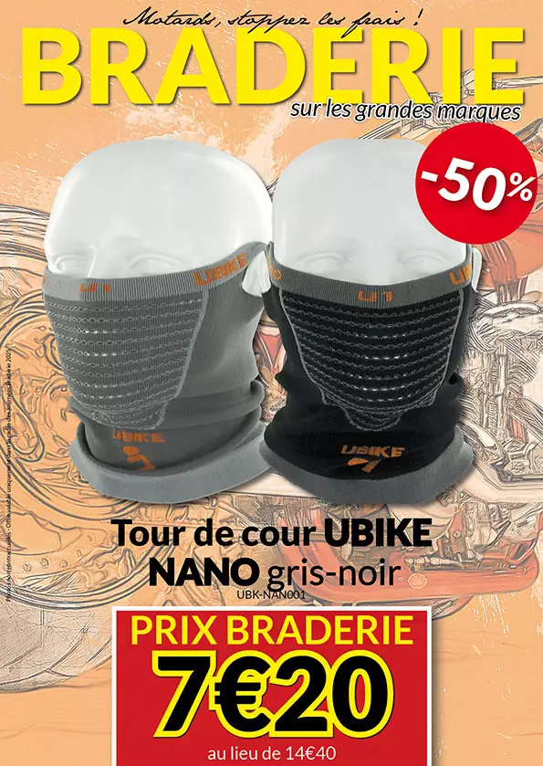 -50% Tour de cou UBike Nano à 7€20 au lieu de 14€40