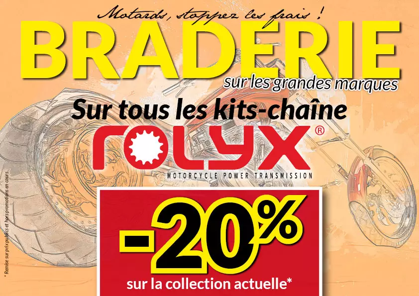 -20% sur tous les kits chaine Rolyx
