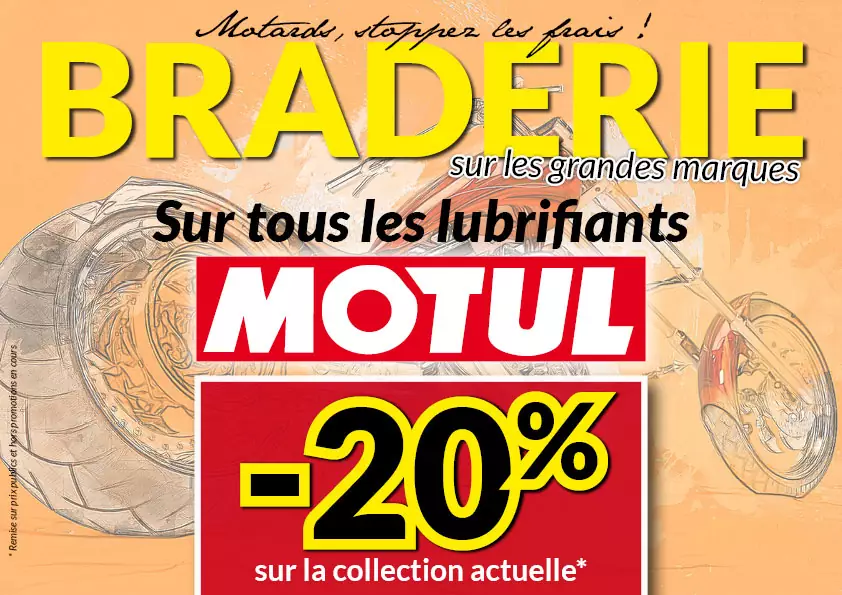-20% sur les lubrifiants Motul