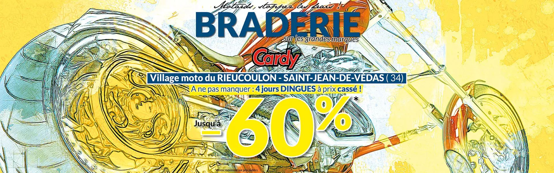 Profitez de remises sur vos pièces techniques pendant la Braderie Cardy Montpellier