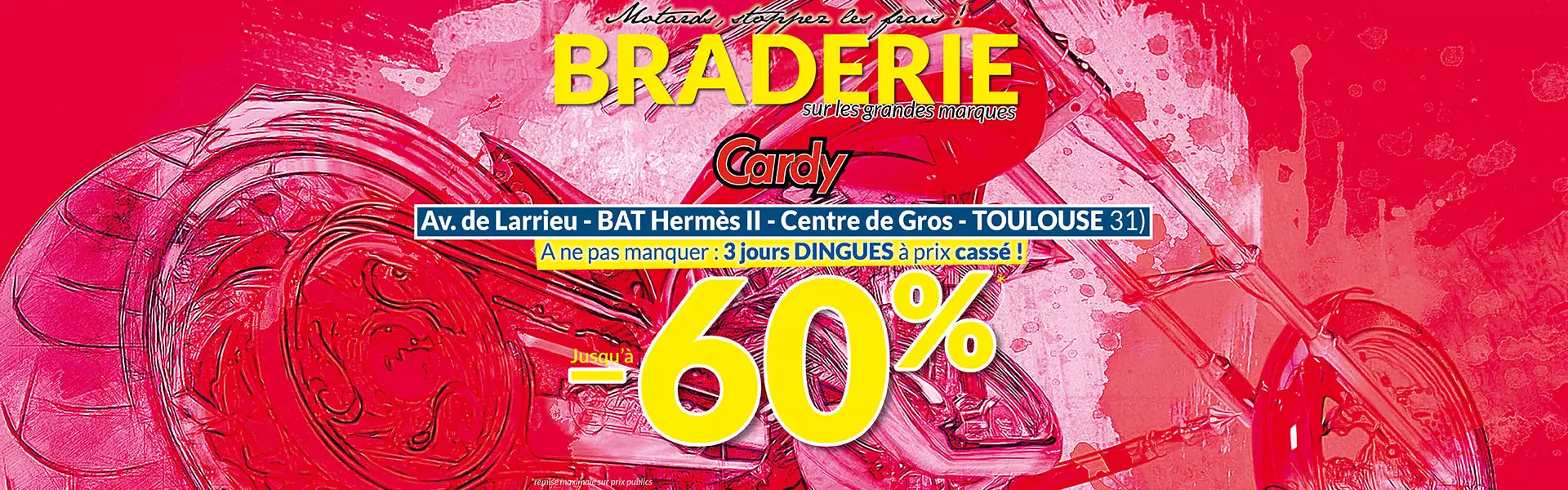 Profitez de remises sur vos pièces techniques pendant la Braderie Cardy Toulouse