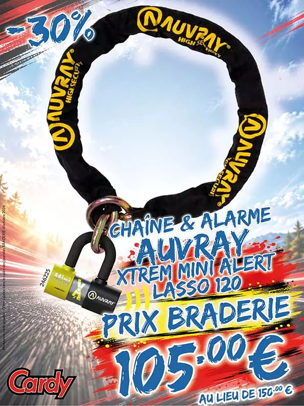 -30% Chaîne & Alarme Auvray Xtrem Mini Alert Lasso 120 à 105€ au lieu de 150€